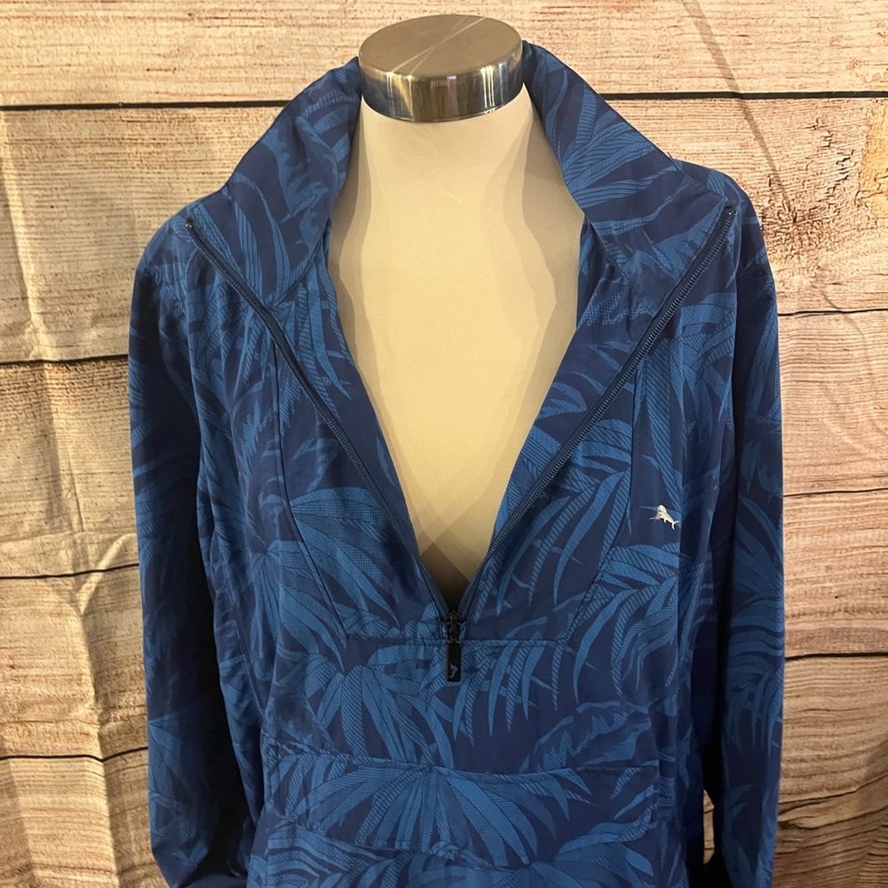 Tommy Bahama Navy Leaf Print Jacket - Picture 7 of 10